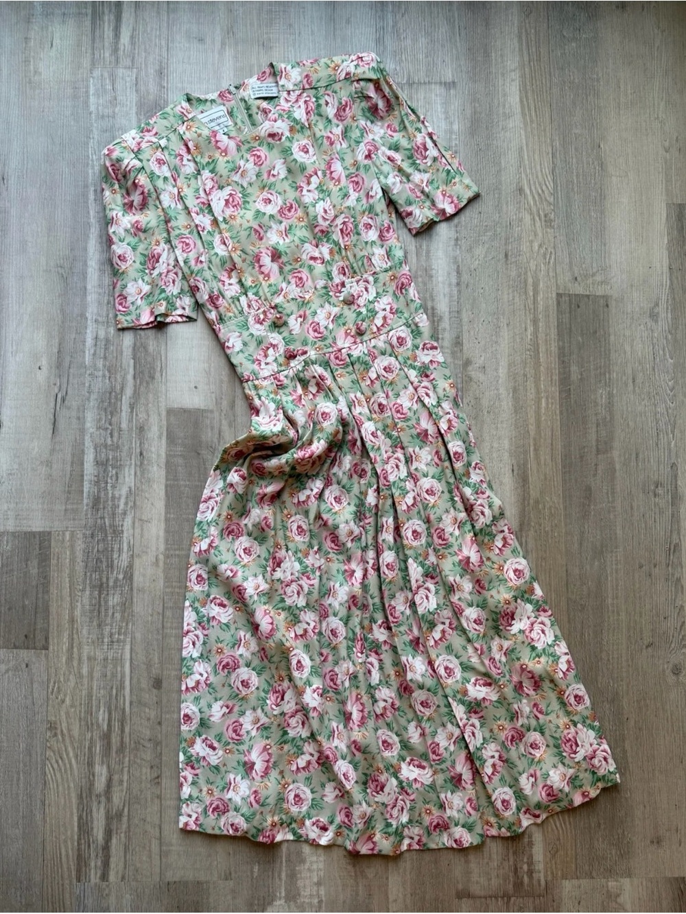 Vintage Karin Steven Floral Dress